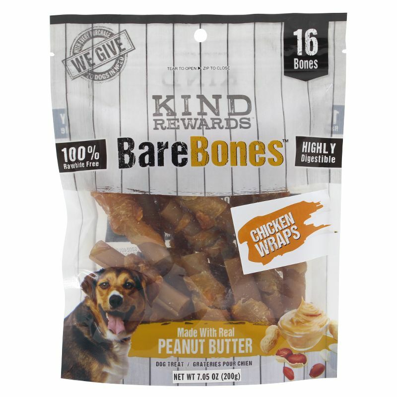 美國Kind Rewards「賞寵」雞肉繞花生醬潔齒棒 16支裝(KR-6352)