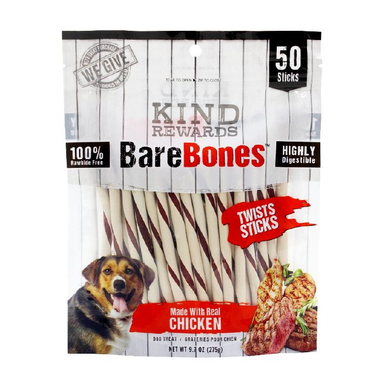 美國Kind Rewards「賞寵」雞肉牛肉味扭扭潔齒棒50支裝(KR-6369)