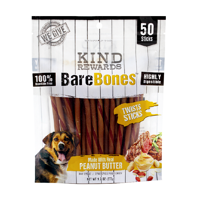 美國Kind Rewards「賞寵」花生醬牛肉味扭扭潔齒棒50支裝(KR-6376)