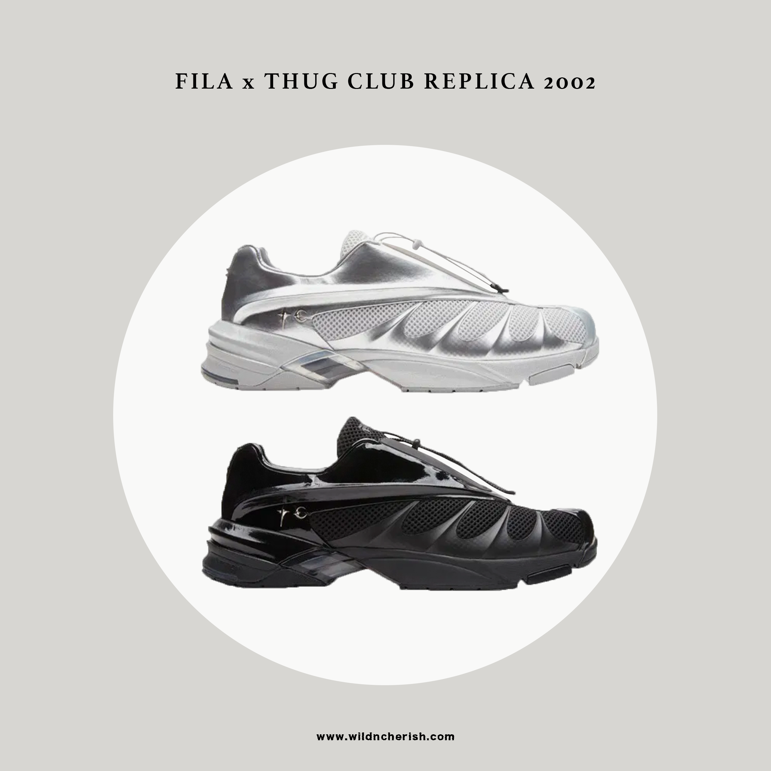 【FILA X THUG CLUB】 REPLICA 2002 GREY WHITE 