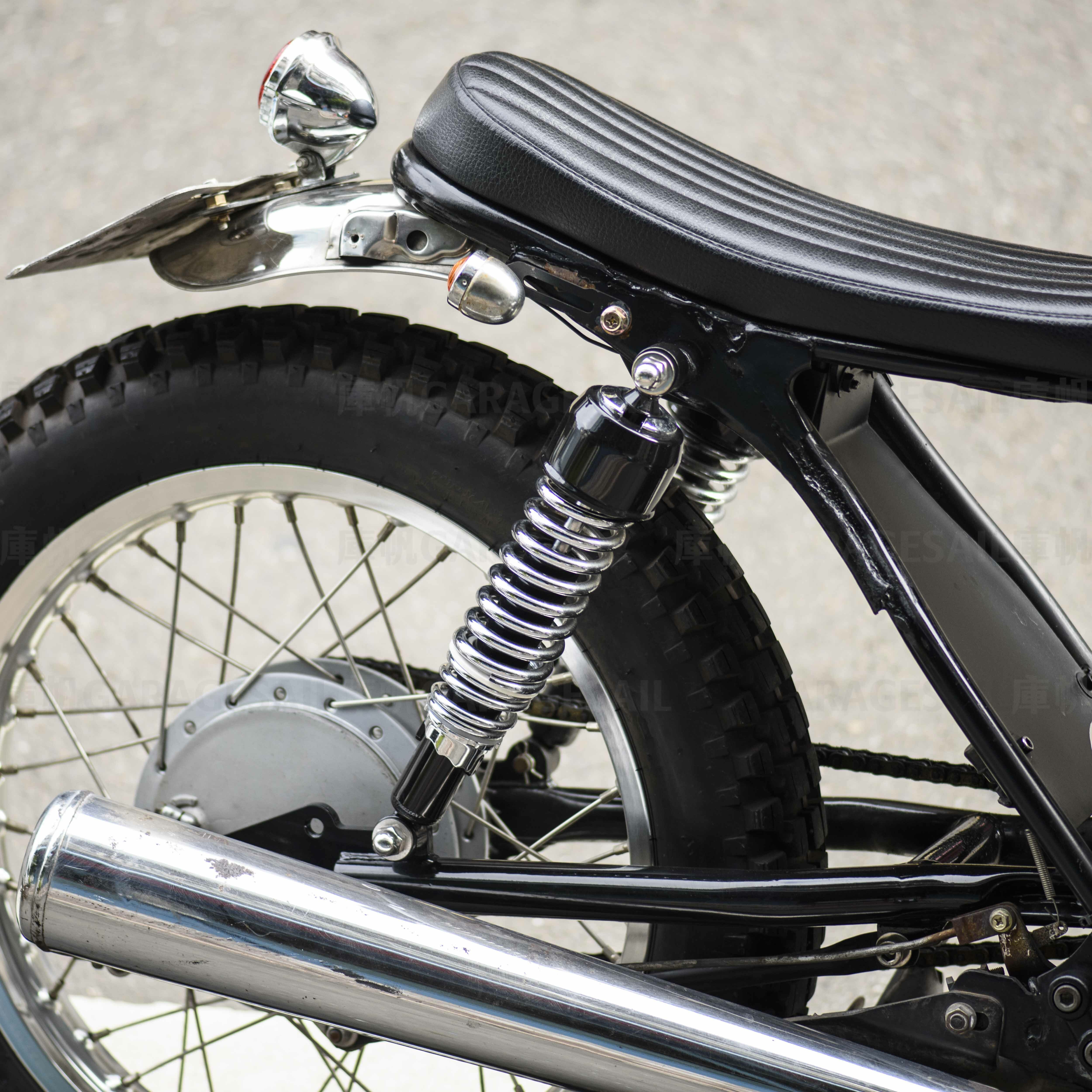 復古 雙槍 避震器 銀彈簧 365mm