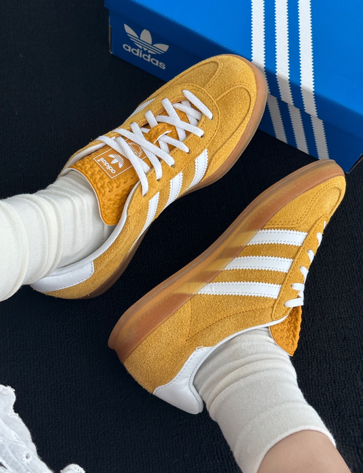 Adidas Originals Gazelle 芥末黃 黃 焦糖底 麂皮 復古 HQ8716/預購