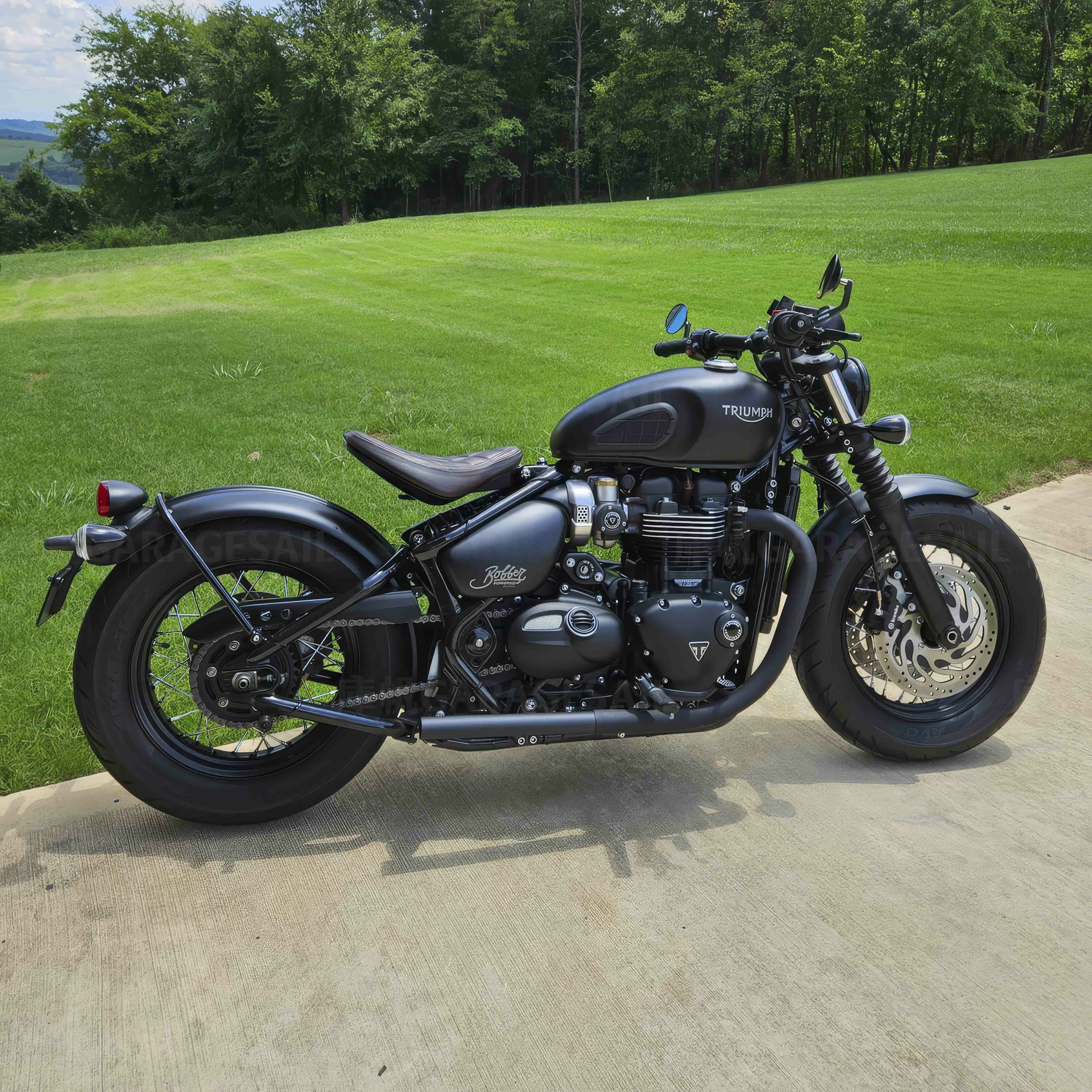 BC 水冷 Bobber專用 排氣管 平口 黑