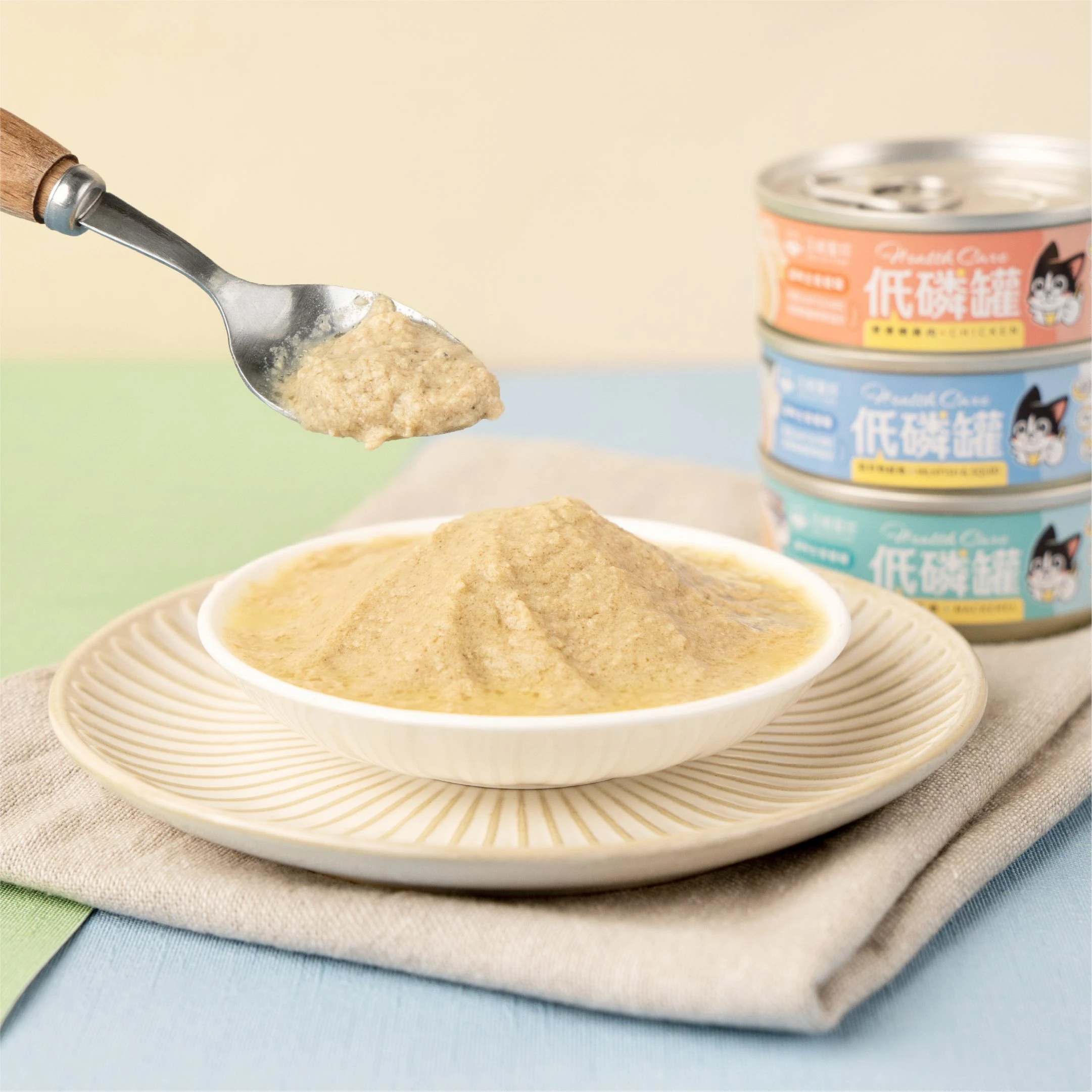 汪喵星球 – 低磷低蛋白主食罐 (虱目魚魷魚) 80g (原箱24罐優惠 $324)