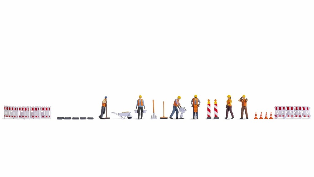 Noch 16262 HO規 道路施工人員.含設備