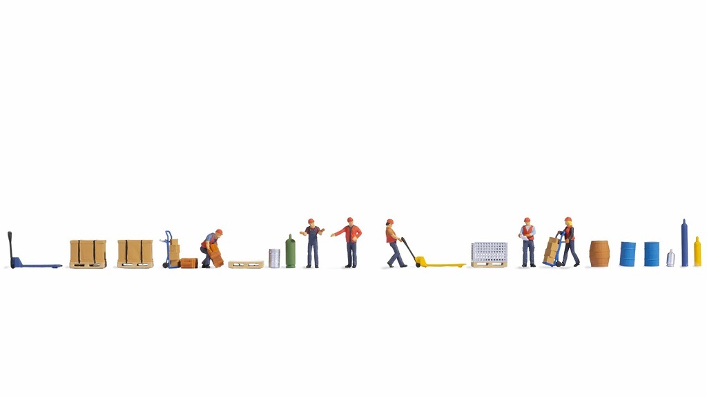 Noch 16266 HO規 Loading Goods 搬貨工人