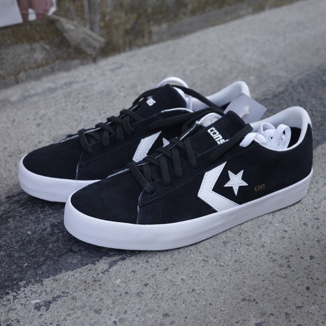CONVERSE PL VULC PRO OX 休閒鞋 大星 CONS  黑 男女 A00368C