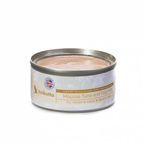 Astkatta – Mousse 吞拿魚+鱈魚 全貓罐 All life stage Tuna+COD 80g