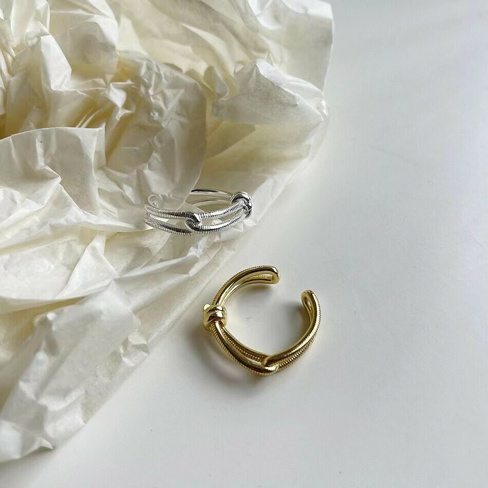 狀態．鏈條雙層純銀調整戒