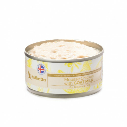 Astkatta – Mousse 山羊奶雞肉 幼貓成貓罐 Kitten and Adult Chicken+Goat Milk 80g