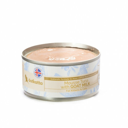 Astkatta – Mousse 山羊奶吞拿魚 幼貓成貓罐 Kitten and Adult Tuna+Goat Milk 80g