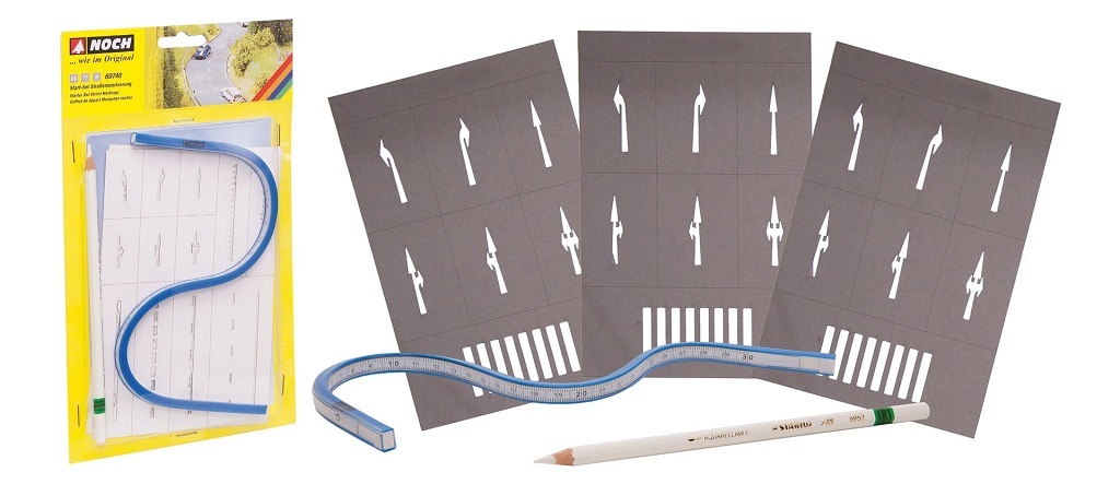 Noch 60740 地面標誌繪製模組.附彎尺.白筆