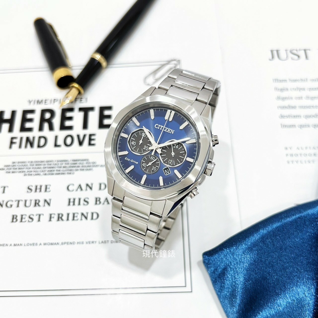 【CITIZEN 星辰】Chronograph 光動能計時腕錶CA4590-81L 41mm 現代鐘錶