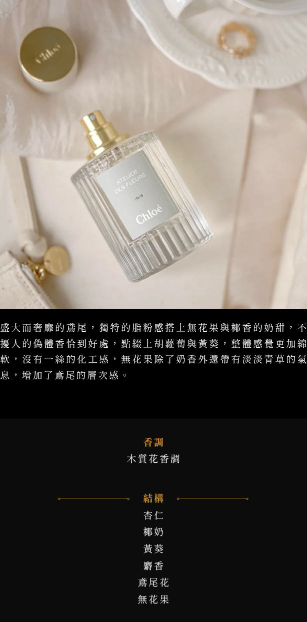 Chloe Iris 仙境花園鳶尾嵐山中性淡香精