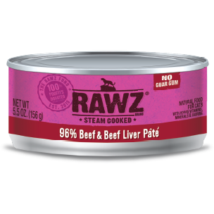 Rawz – 96%牛肉及牛肝無膠主食肉泥罐 Beef + Beef Liver Pate 155g