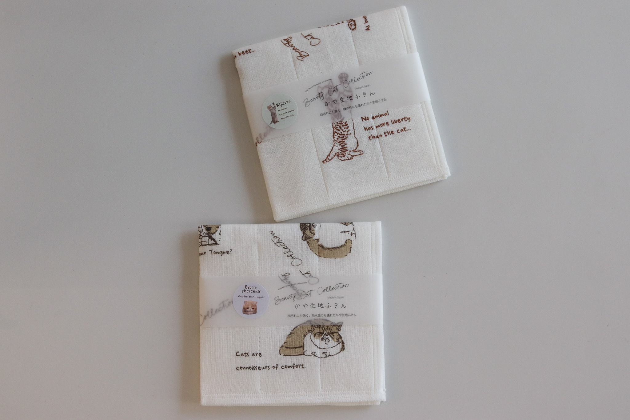 Kijitora 貓咪 蚊帳生地 廚房抹布 家事巾