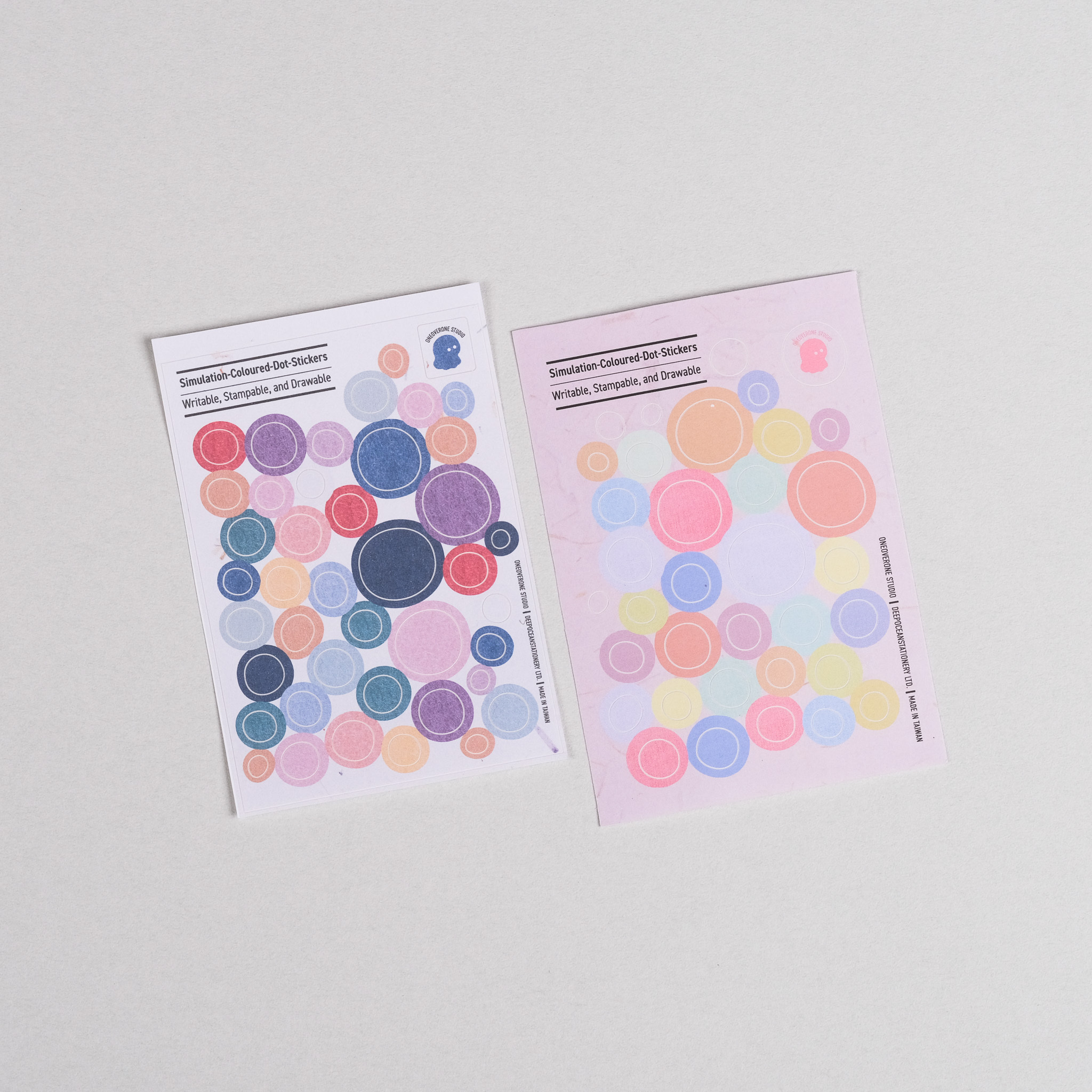 SIMULATION COLOURED DOT STICKERS irregular ver. /oneoverone studio/TAIWAN