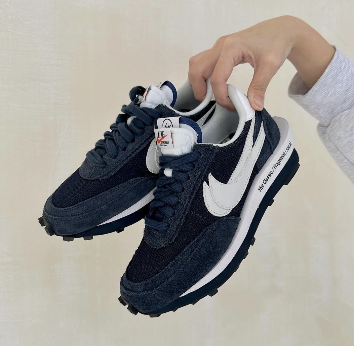 Nike x Sacai x Fragment LD Waffle 海軍藍 灰 解構 藤原浩 DH2684-001 400/預購