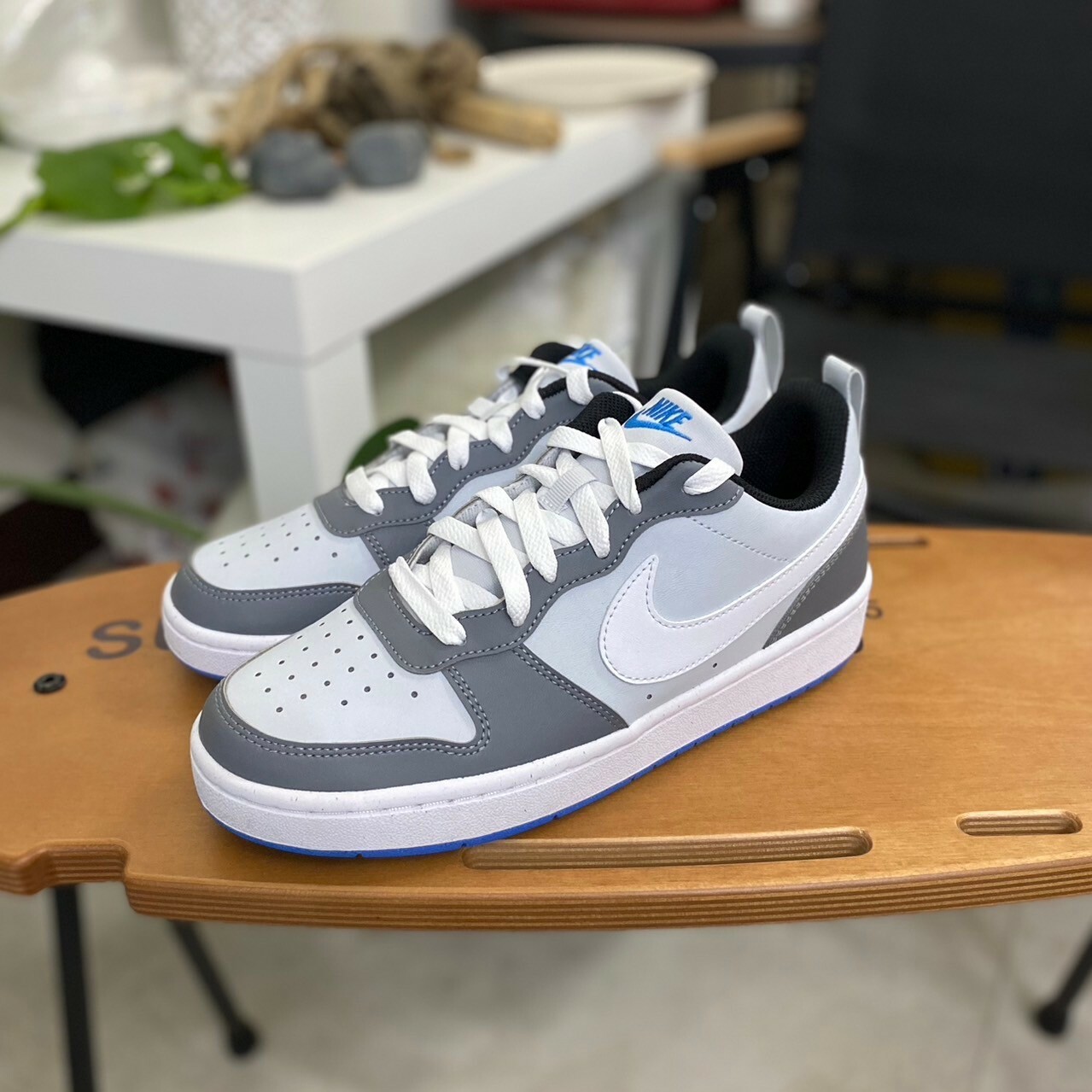 COURT BOROUGH LOW RECRAFT (GS) 灰藍 藍底 小DUNK DV5456-019