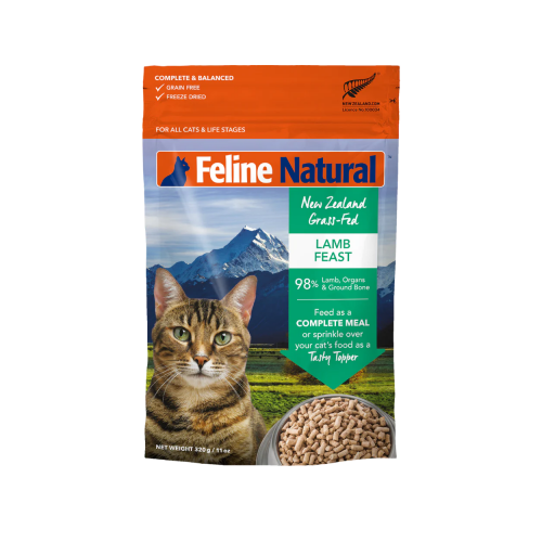 Feline Natural  單一蛋白 羊肉盛宴凍乾脫水糧  320g