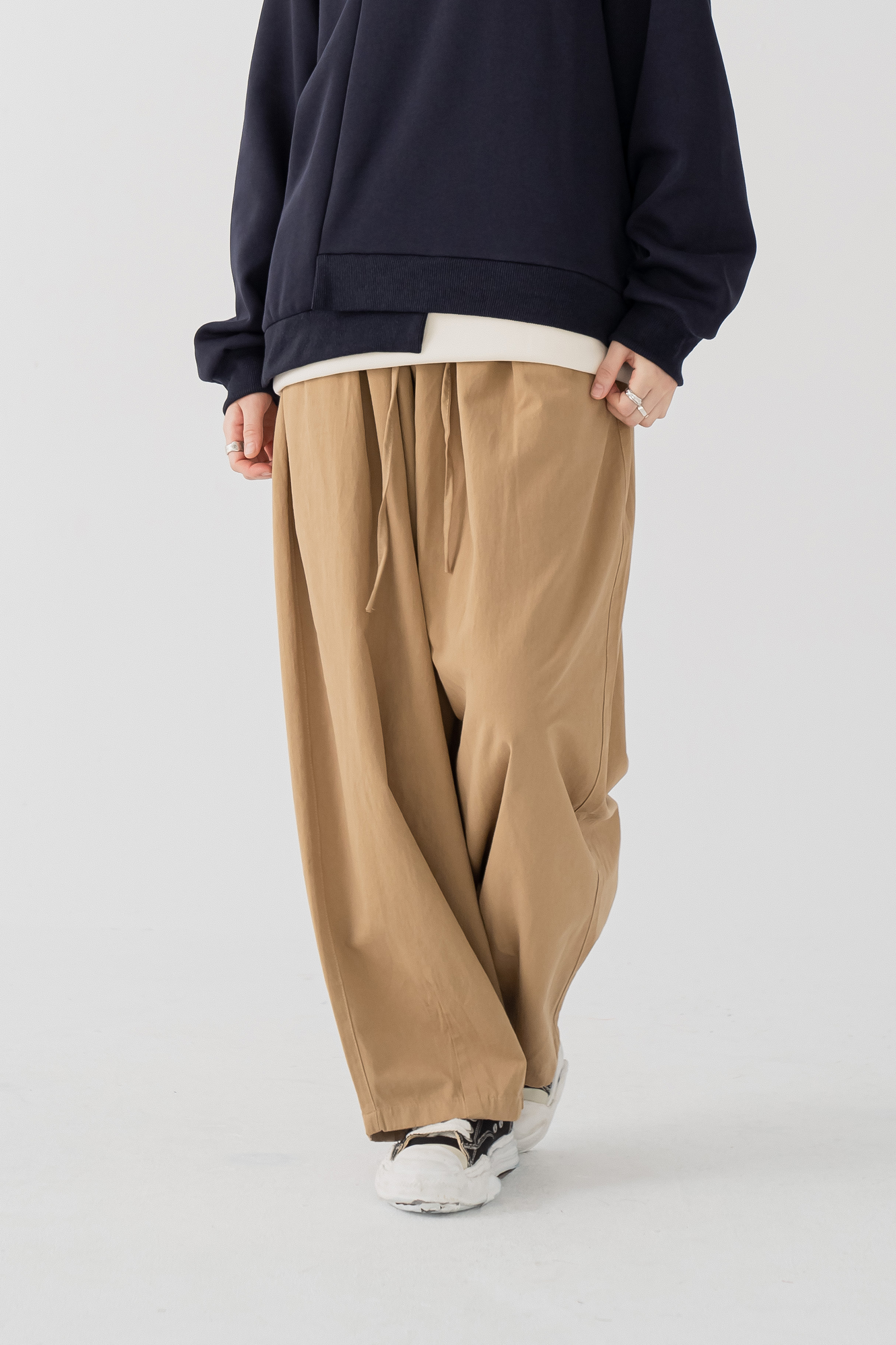 |春夏薄款|素面寬鬆老爺褲