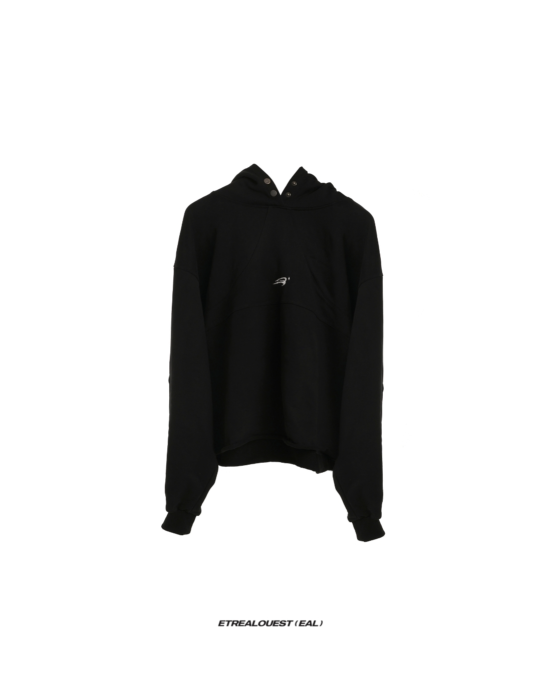 E‘TREALOUEST Minimum Cut-off Logo Hoodie