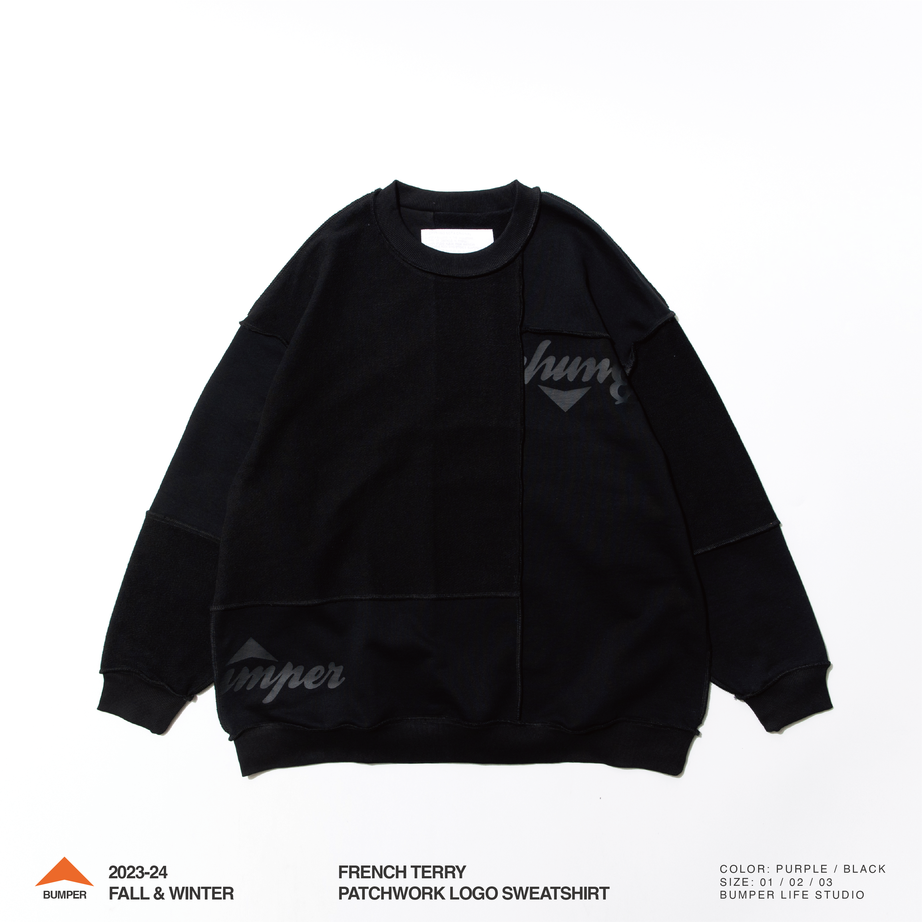 BUMPER 反毛圈大學TEE