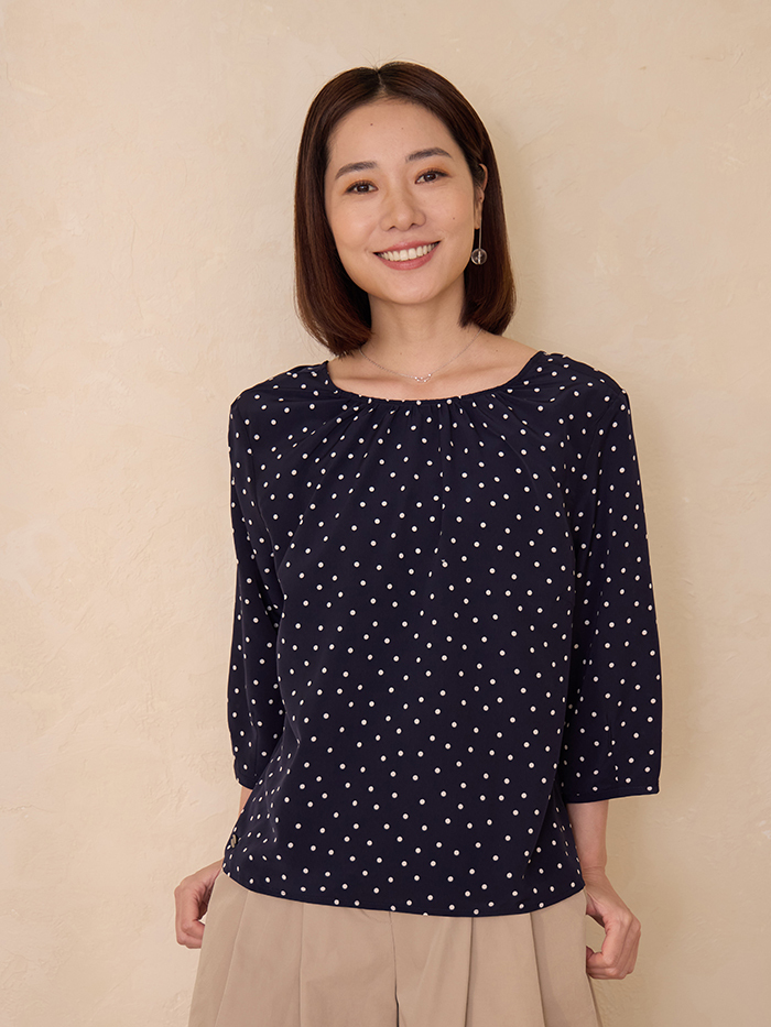 光影謎底七分袖上衣-星河