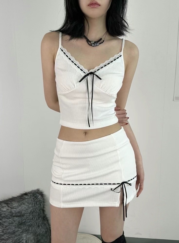 KR ALL NIGHT RIBBONS SKIRT (3 COLORS)