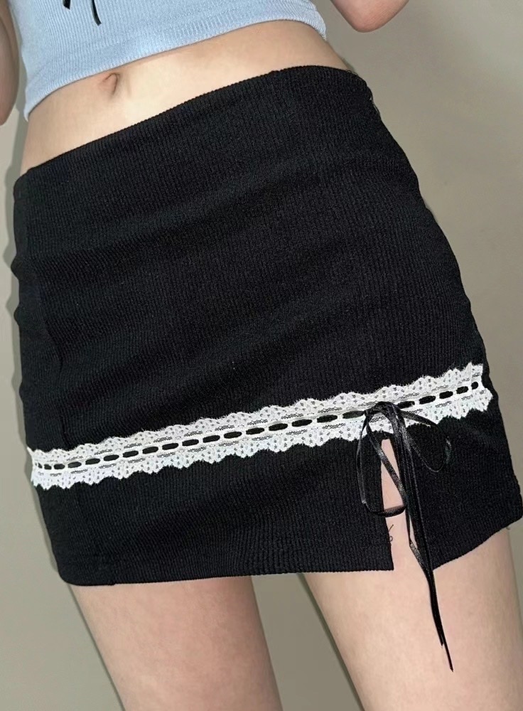 KR ALL NIGHT RIBBONS SKIRT (3 COLORS)