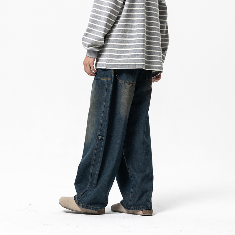 1M25 直筒水洗仿舊感牛仔褲 兩色