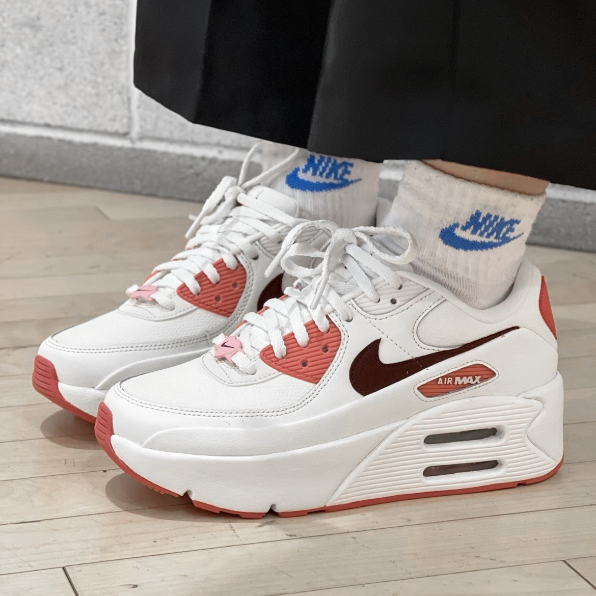 Nike Air Max 90 LV8 SE 雙層厚底 情人節款 FZ5164-133