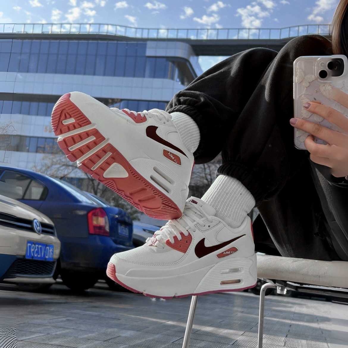 Nike Air Max 90 LV8 SE 雙層厚底 情人節款 FZ5164-133