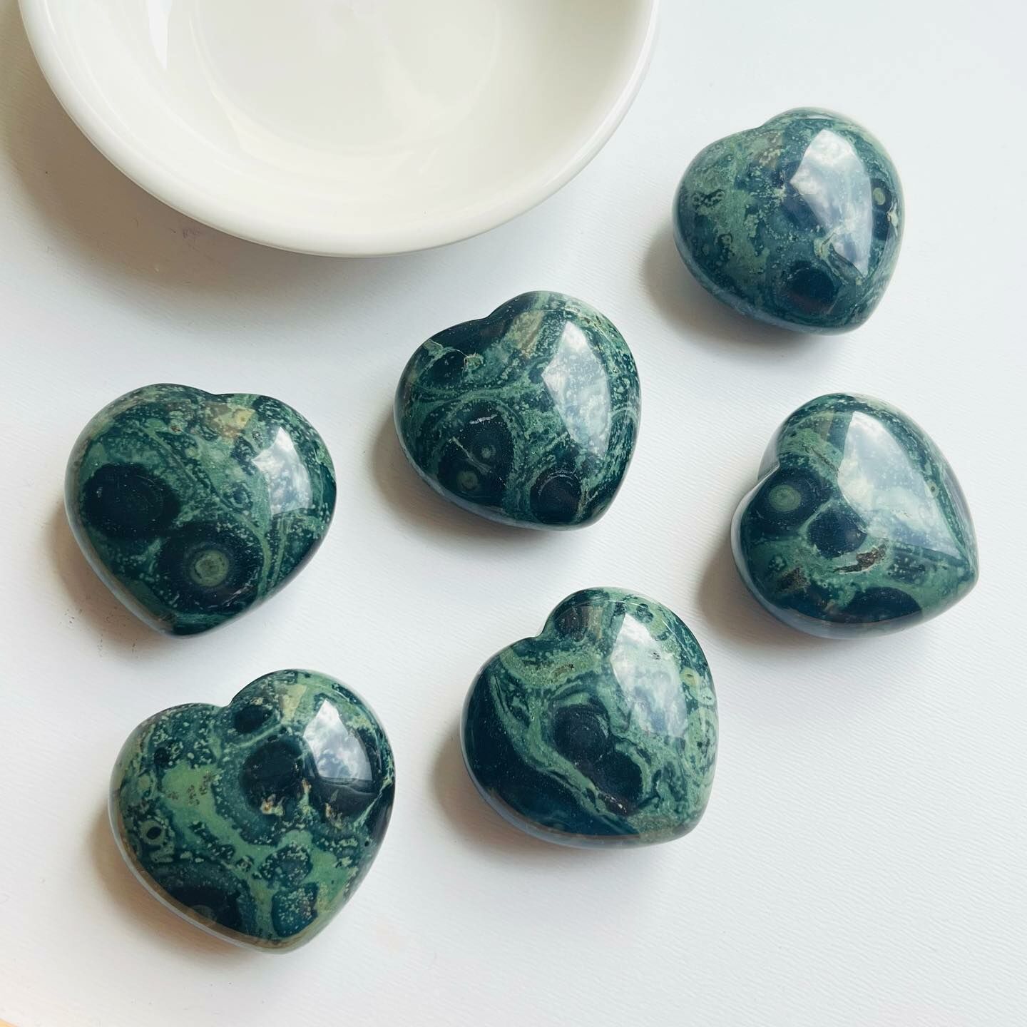 [原石] 剛巴巴碧玉 / 星雲石 愛心