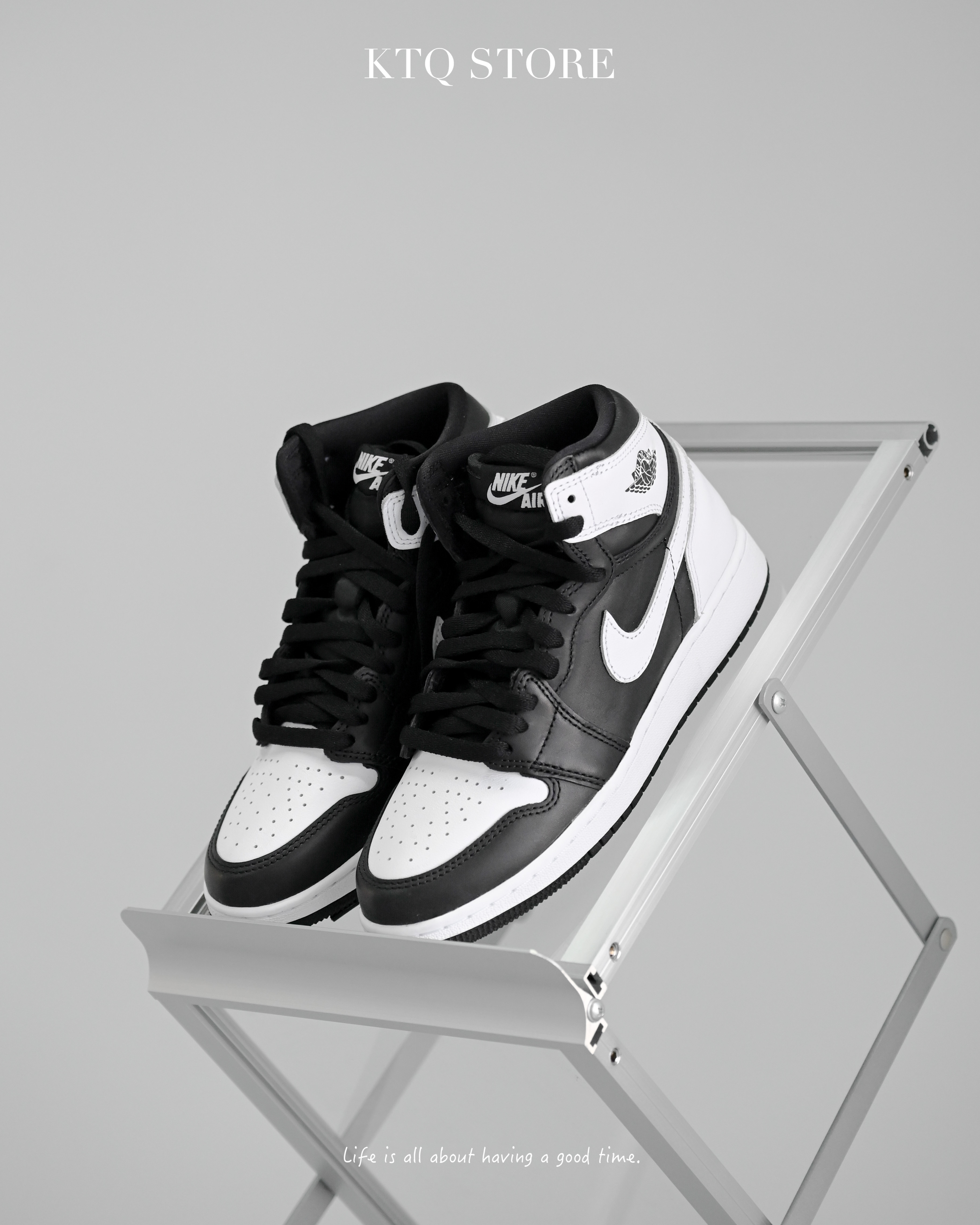 KTQ STORE ‧ Air Jordan 1 Retro High OG "Black White" 反向熊貓 男 DZ5485-010 大童 FD1437-010
