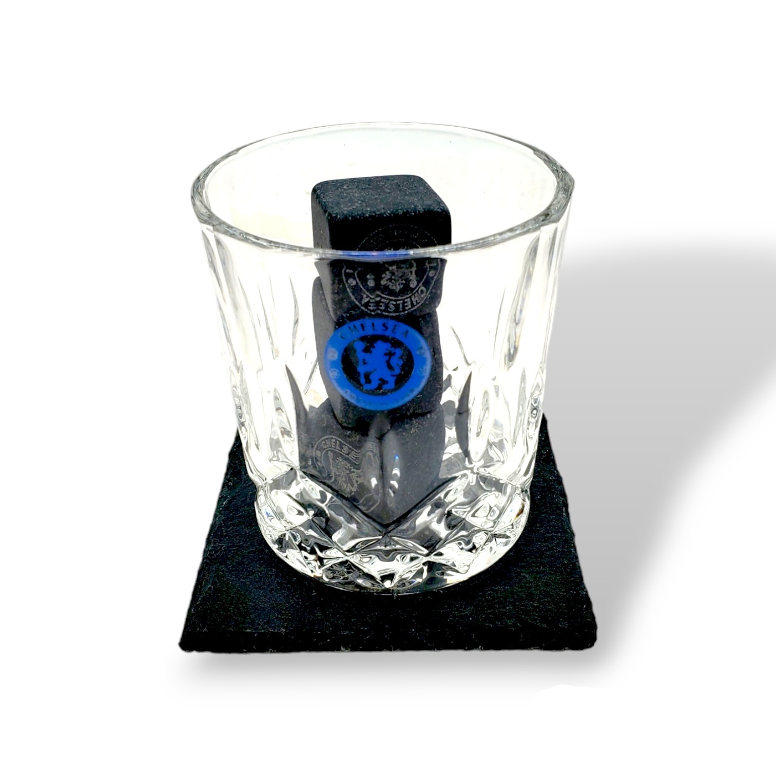 車路士威士忌杯/麻石冰粒/石板杯墊套裝