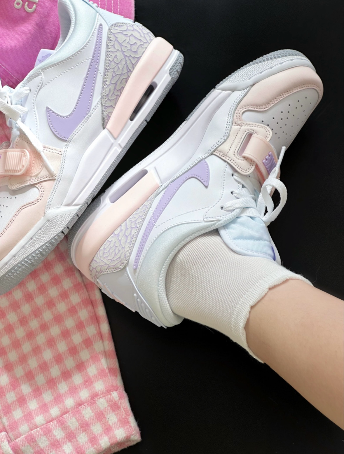 Nike Air Jordan Legacy 312 玲娜貝爾 粉紫色 白色 皮革 HF0747-151/預購