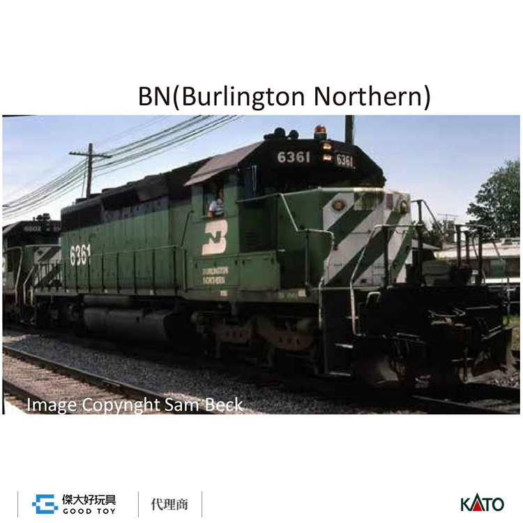 KATO 176-4822 (N) EMD SD40-2 BurlingtonNorthern #6328
