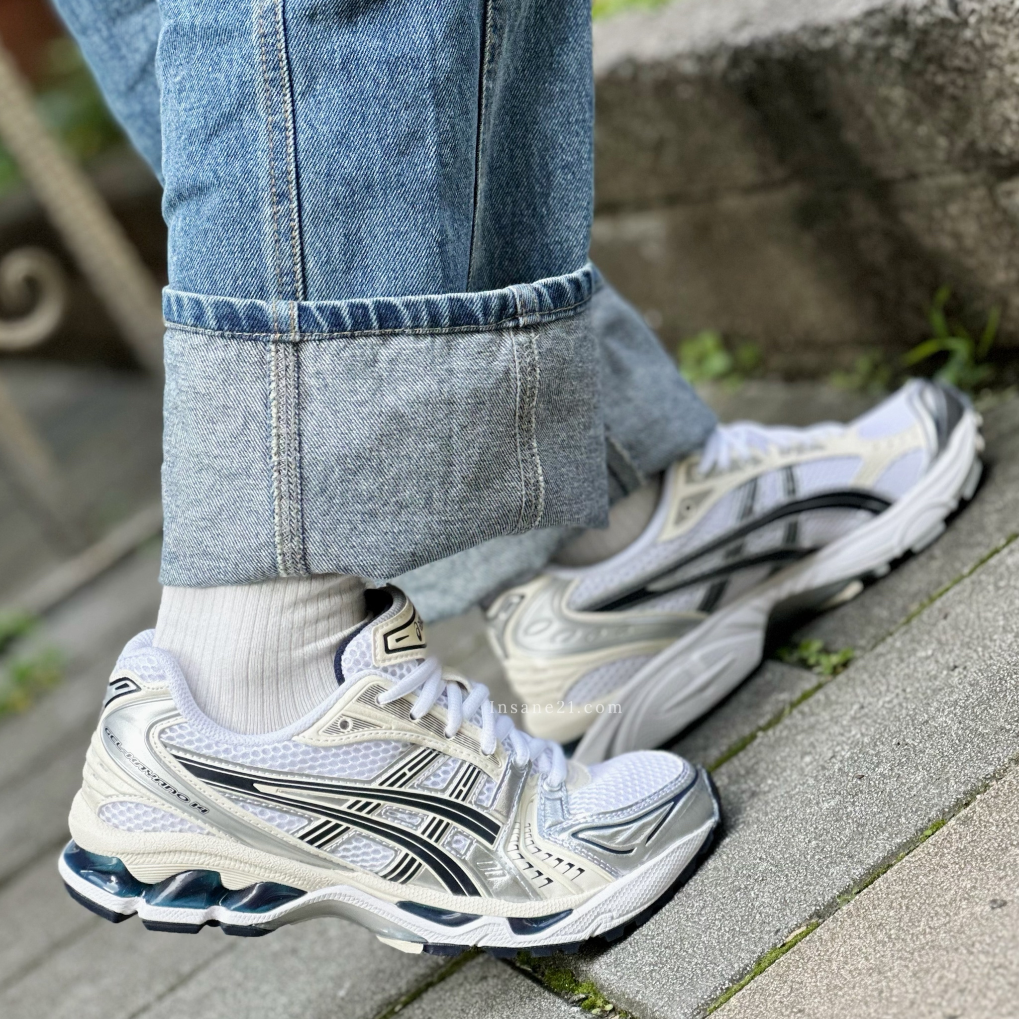ASICS 亞瑟士 GEL-KAYANO 14 復古 奶油白 灰銀 男女 情侶鞋 1202A056-109