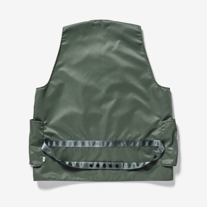 2020AW WTAPS RACK VEST NYLON TWILL 緞面背心兩色工裝