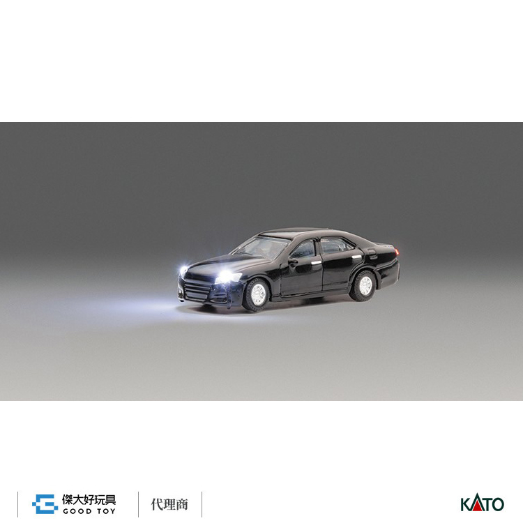 KATO 24-684A (N) 4門房車 黑 (頭/尾燈 亮燈)