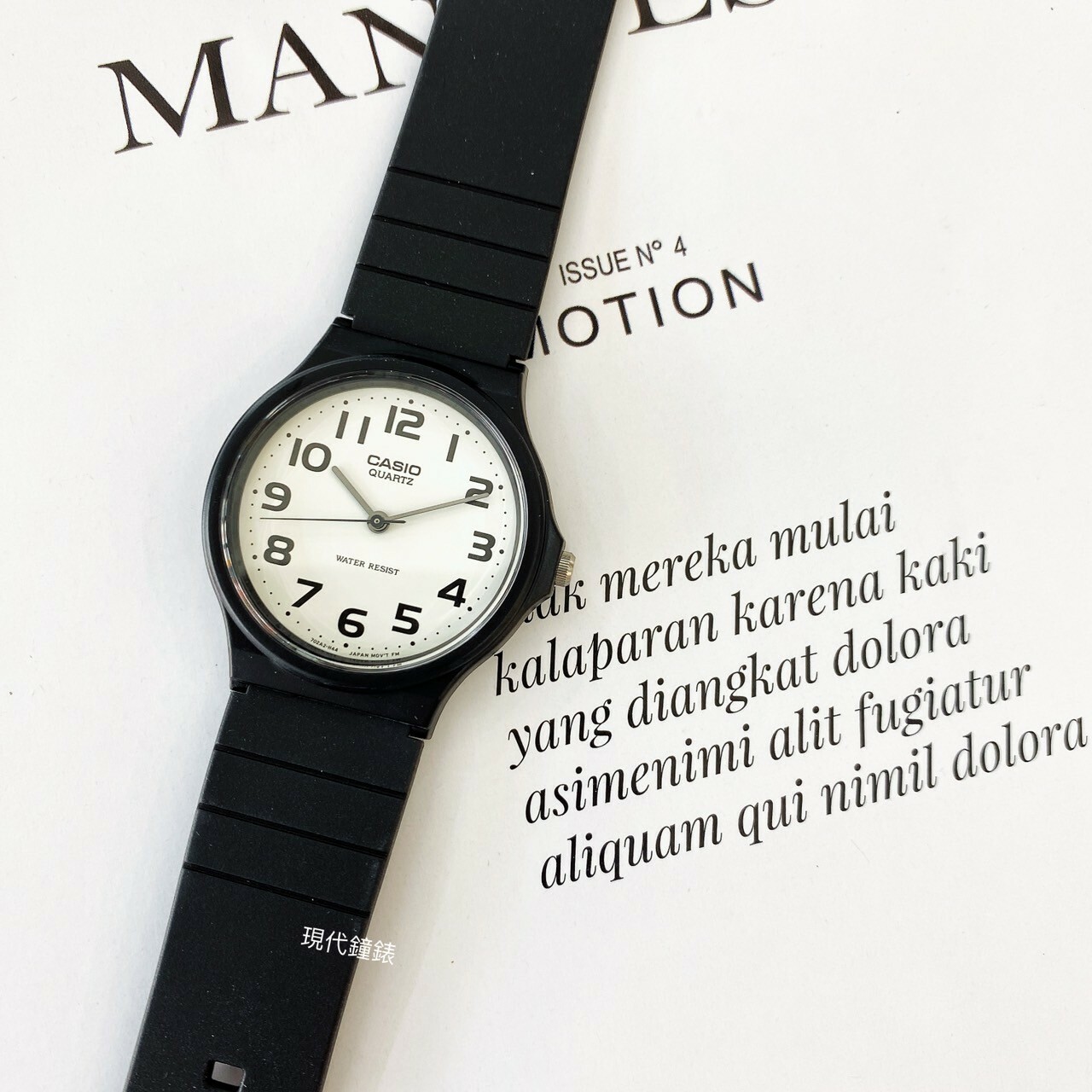 【CASIO 卡西歐】超輕薄感數字錶 MQ-24-7B2 34.9mm 現代鐘錶