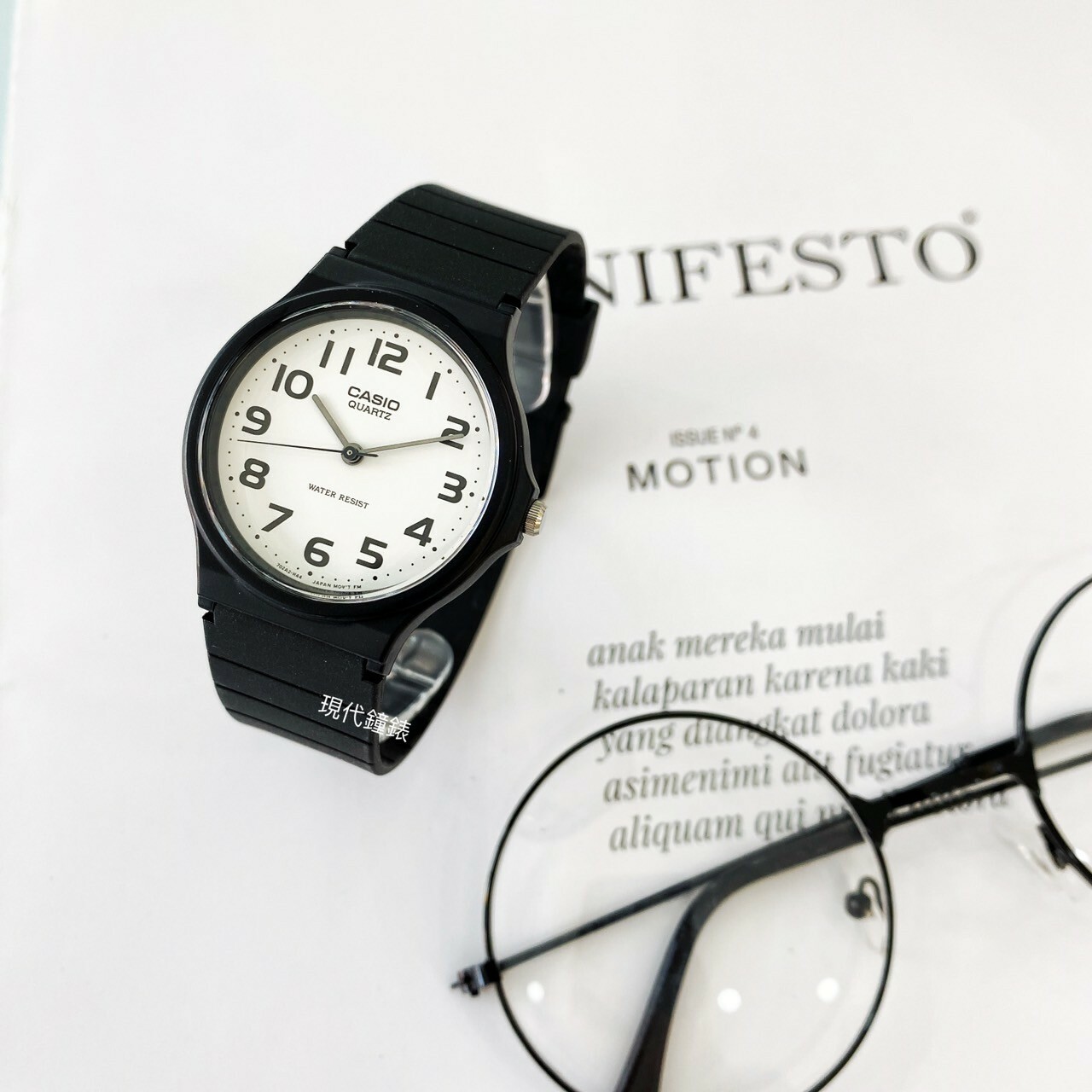 【CASIO 卡西歐】超輕薄感數字錶 MQ-24-7B2 34.9mm 現代鐘錶