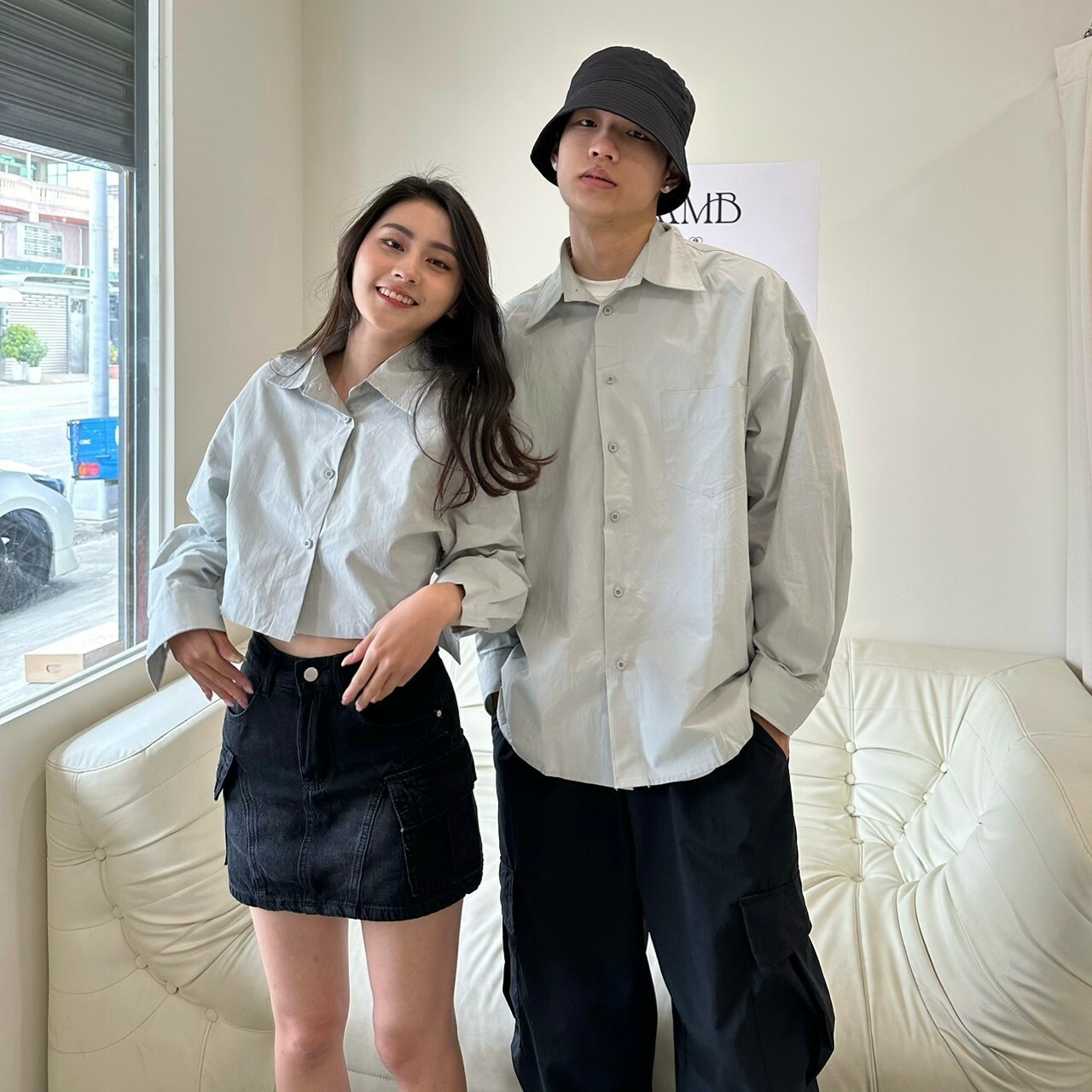 MMB歐美感最強版型襯衫情侶裝