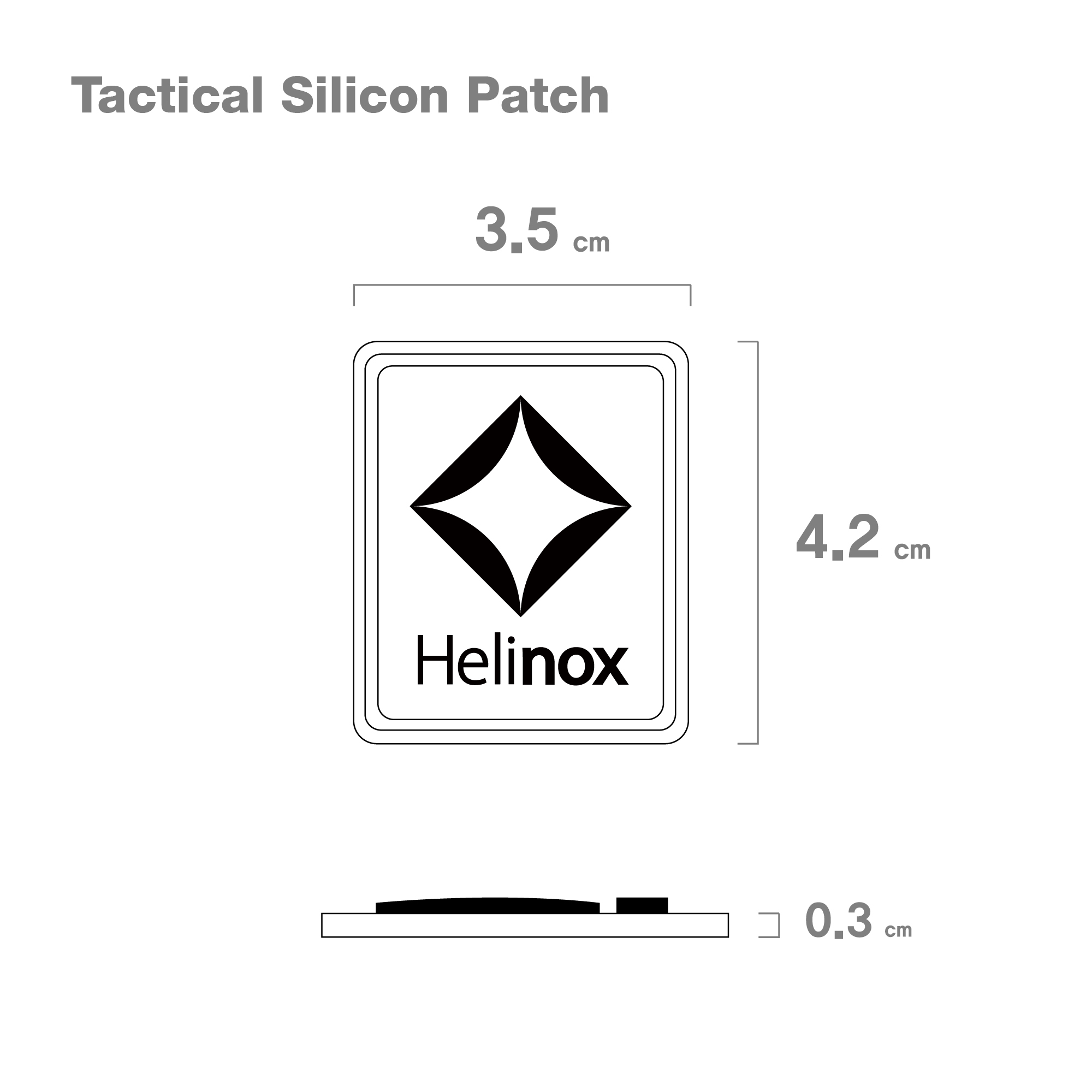 Helinox｜Tac. Silicon Patch｜戰術 Logo 徽章
