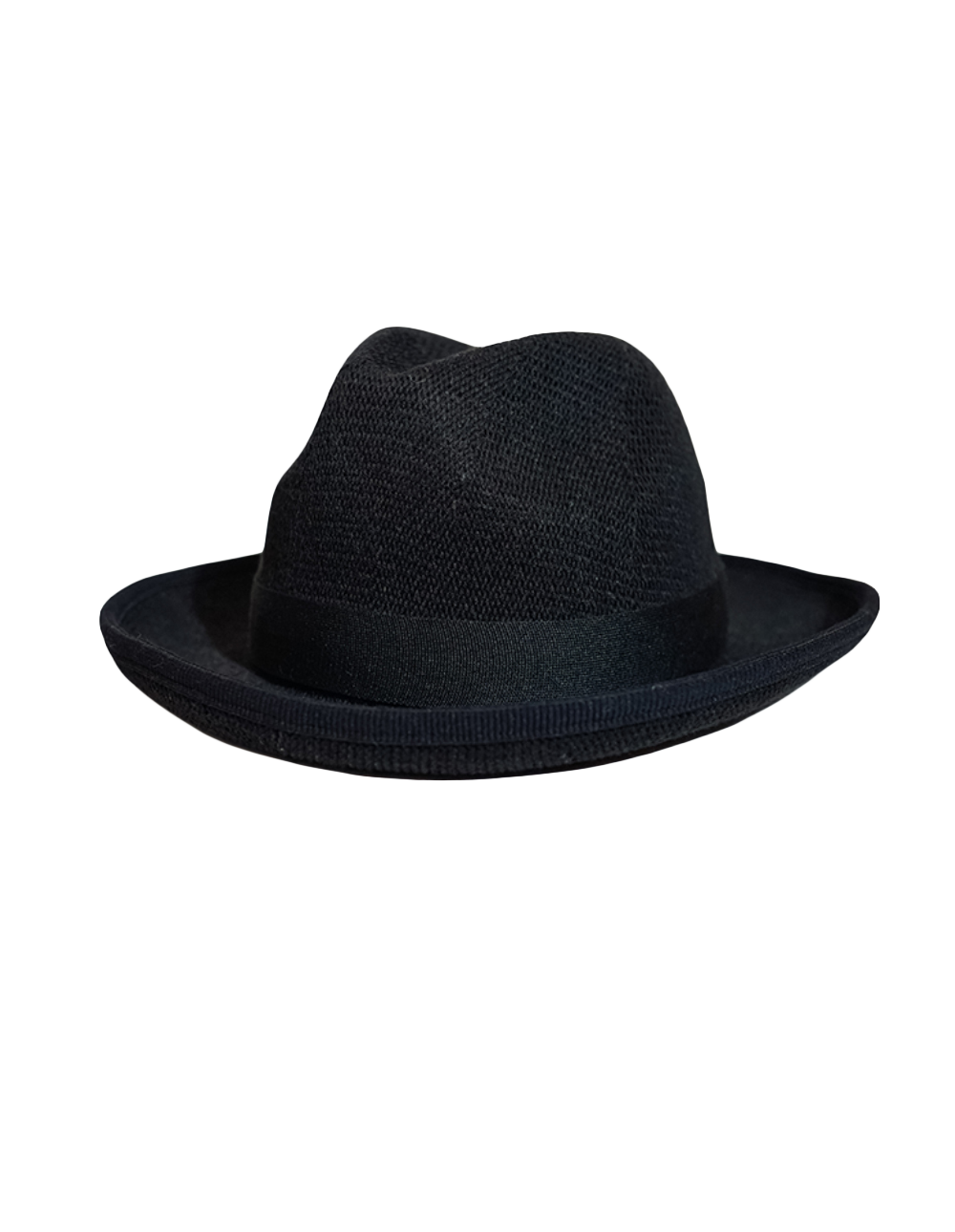 滾邊針織凹頂紳士帽