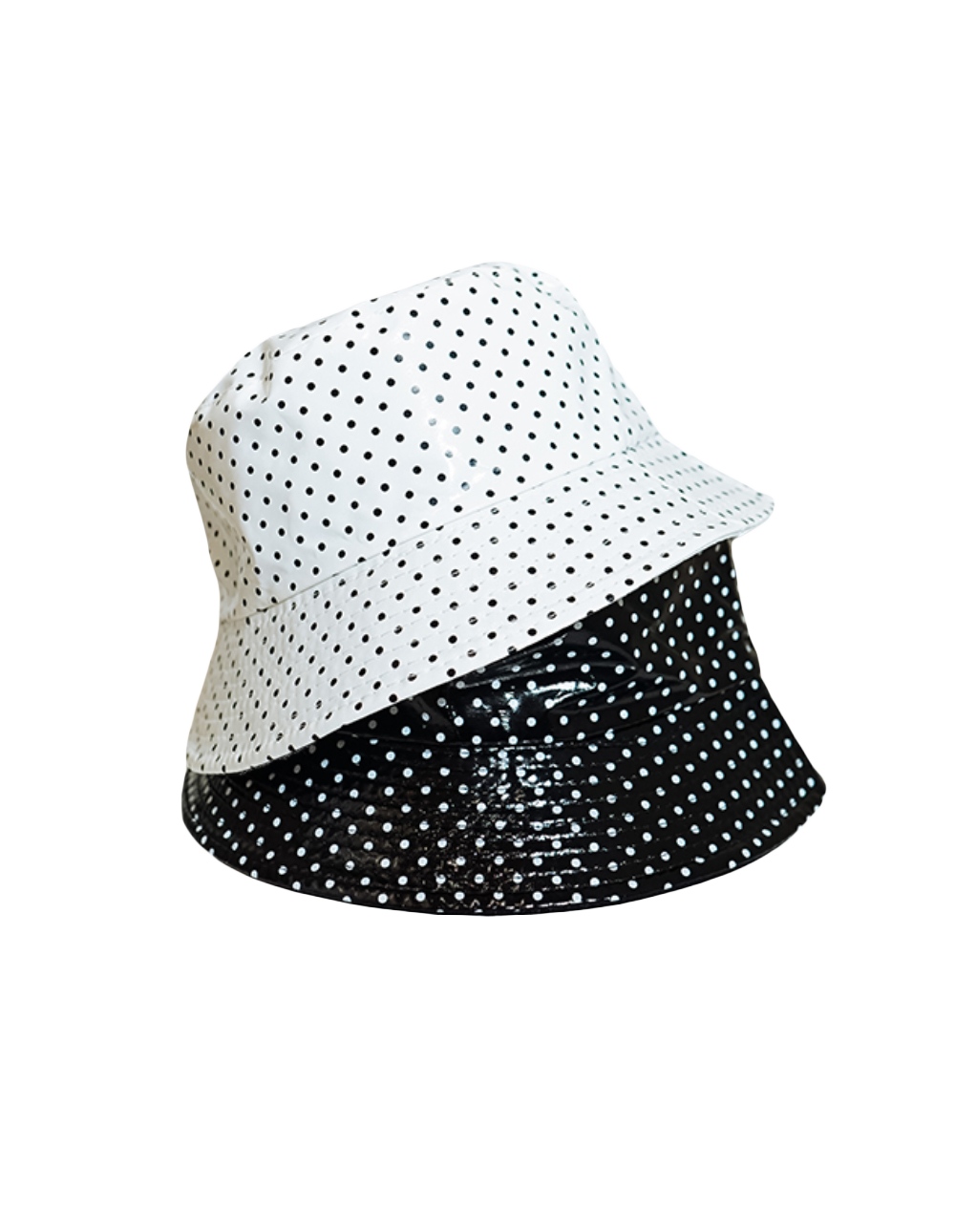 漆皮小點點漁夫帽