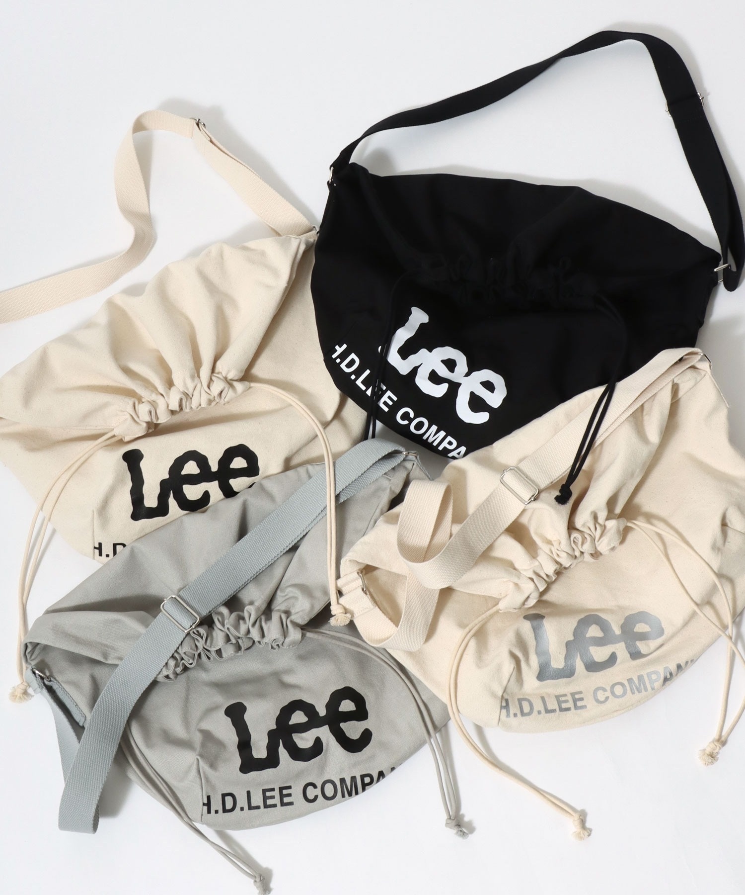 Lee / 索繩帆布斜孭袋