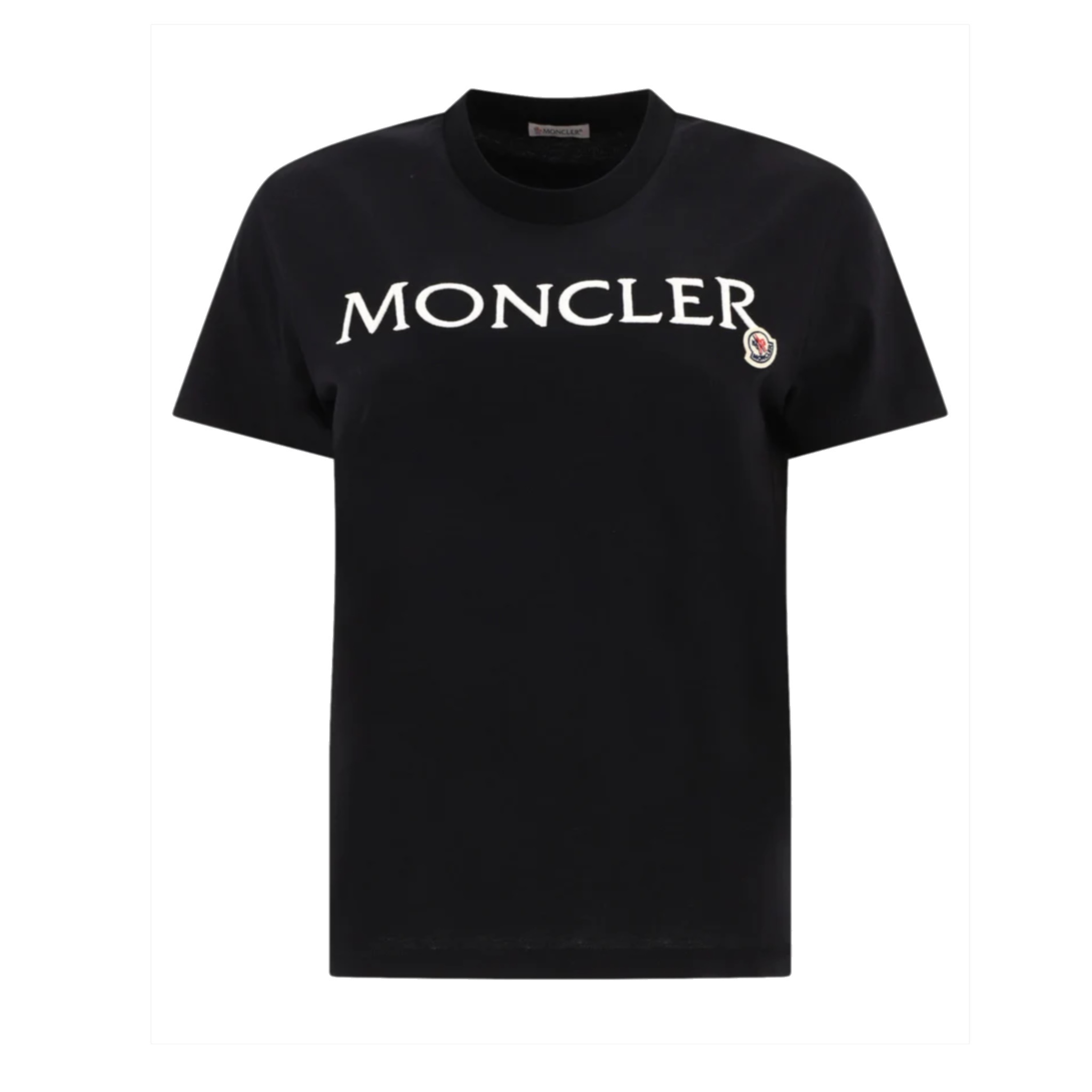 Moncler 刺繡LOGO短袖 (合身版)(黑/深藍)【8C00006829HP】