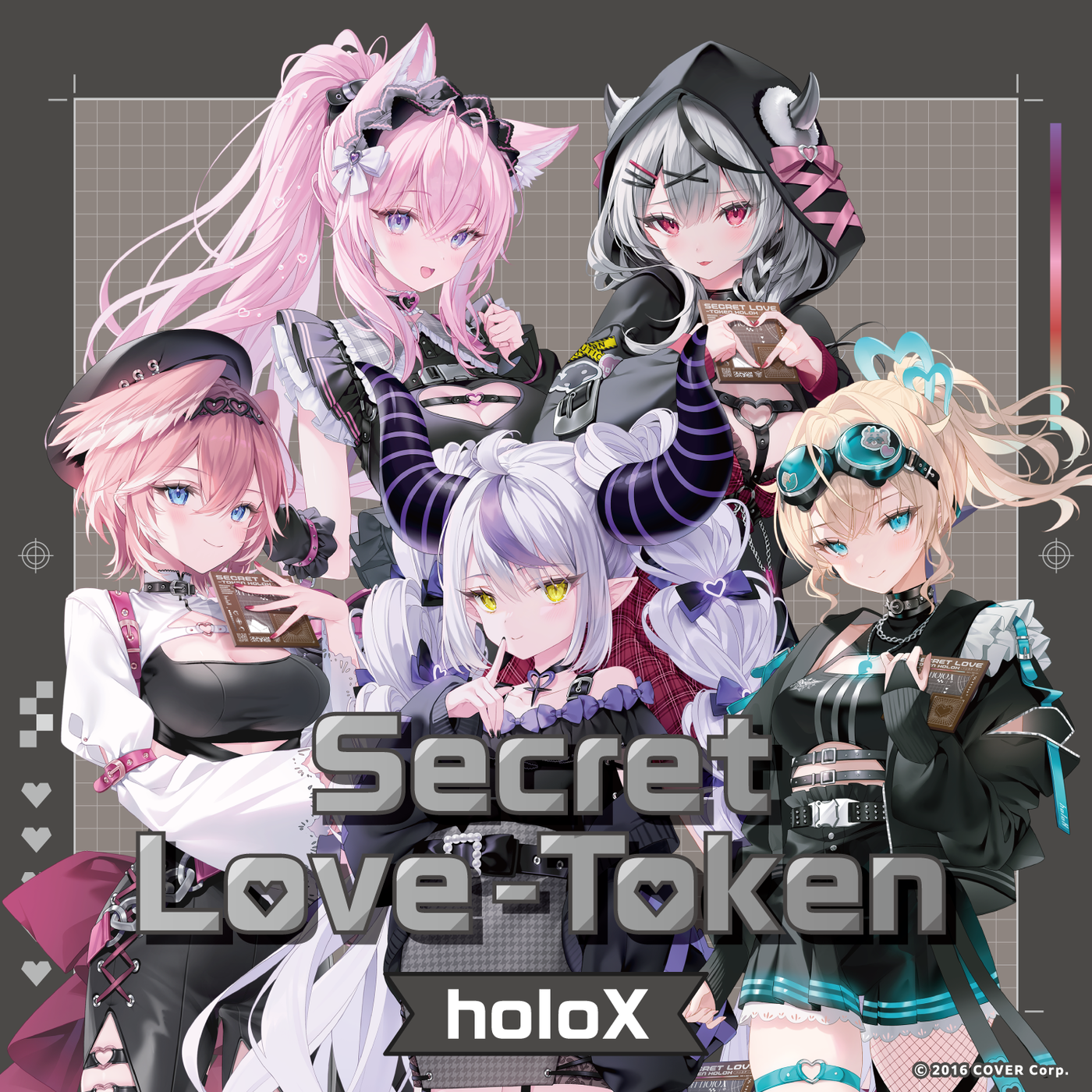 「官品代購」Hololive Secret Love-Token holoX 🛸🥀🧪🎣🍃